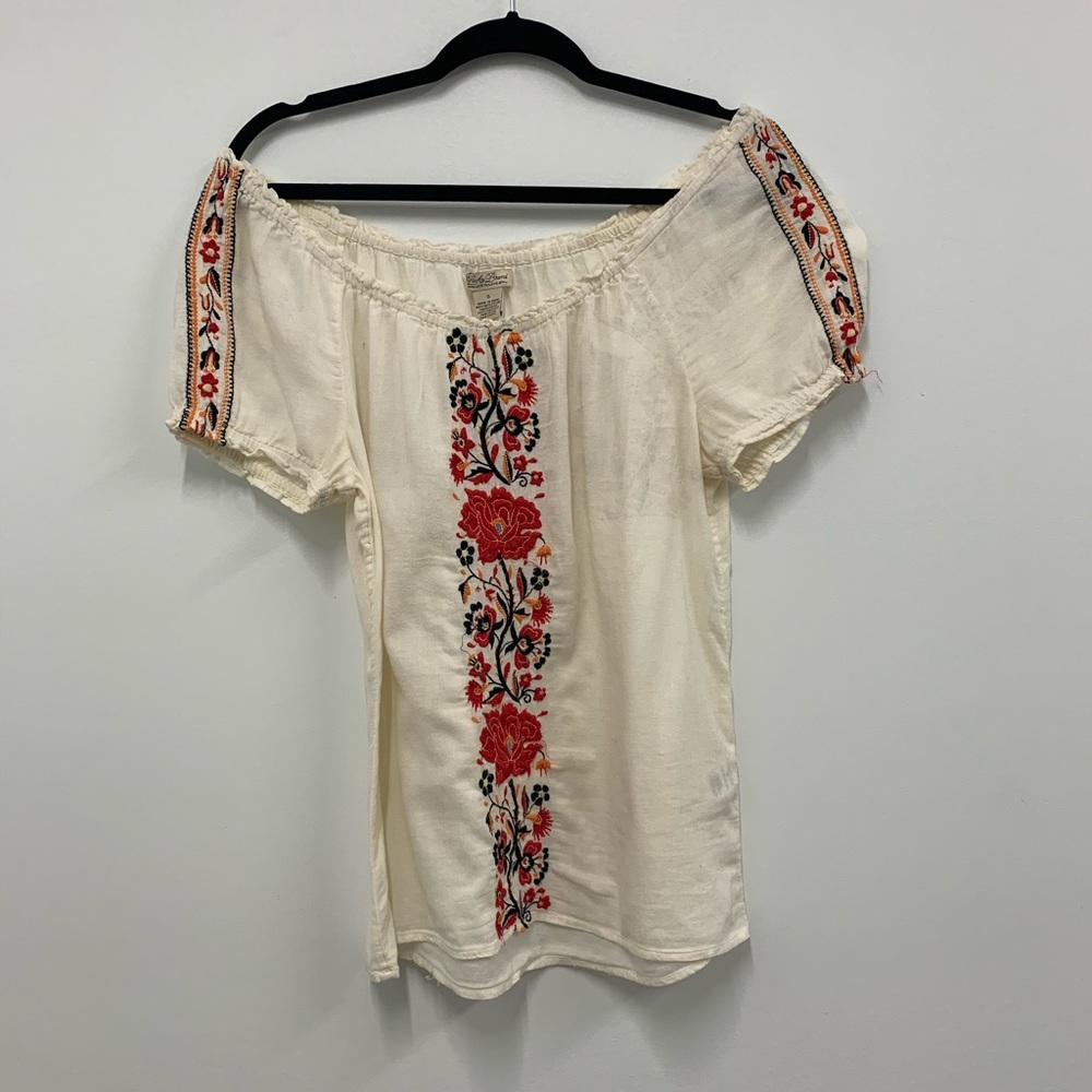 Embroidered Lucky Brand shirt